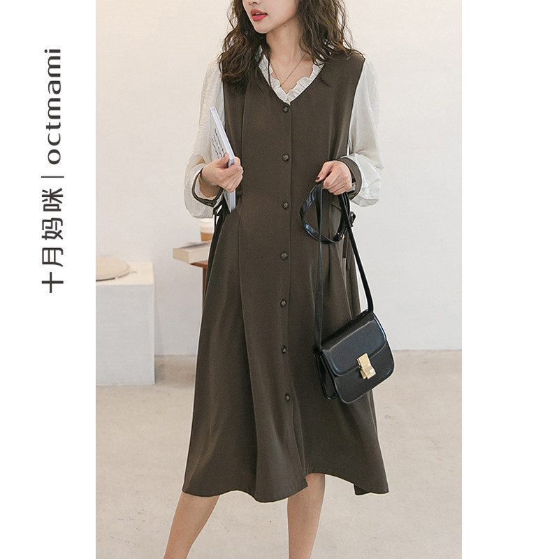 【专柜同款】十月妈咪春季连衣裙子 十月妈咪连衣裙