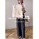 Niche 2026 Summer Mesh Hollow 3D Flower V-Neck Vest ເສື້ອຂະຫນາດນ້ອຍ