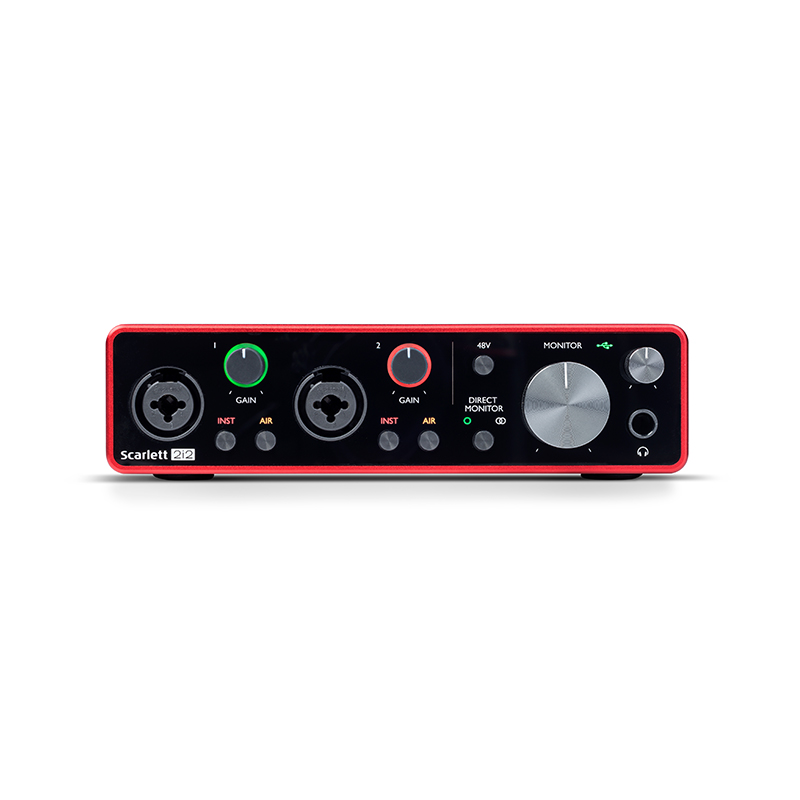 福克斯特Focusrite Scarlett 2i2三代USB专业录音编曲电吉他声卡-图0