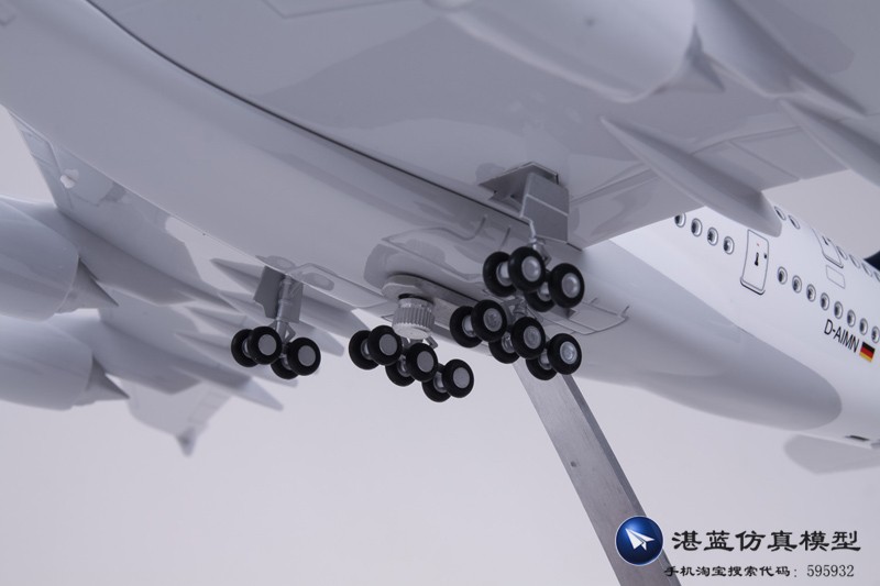 【带轮子带灯】德国汉莎航空飞机模型A380民航客机仿真空客礼品 - 图2