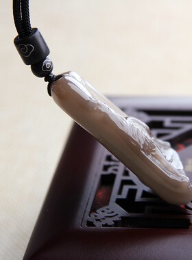月光石挂件挂坠狼水晶狼挂件项链