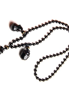 天然黑曜石猪鸡鼠项链鼠鸡猪项链