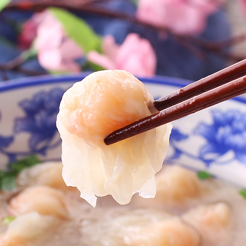 福建特产小吃福州肉燕虾仁馅小混沌手工馄饨扁食云吞方便速食早餐-图0