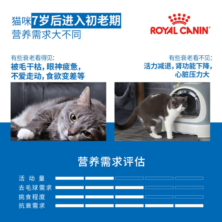 皇家猫粮S27老年猫粮室内大龄成猫7岁以上营养1.5kg2包旗舰店热销 - 图3