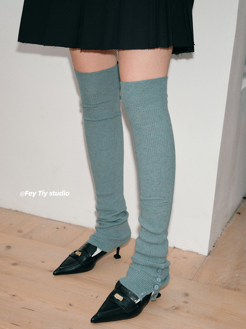 FeyTiy 定制过膝针织长筒袜套加长专业瑜伽运动堆堆腿套秋冬保暖,淘宝优惠券,粉丝福利购,淘宝优惠卷