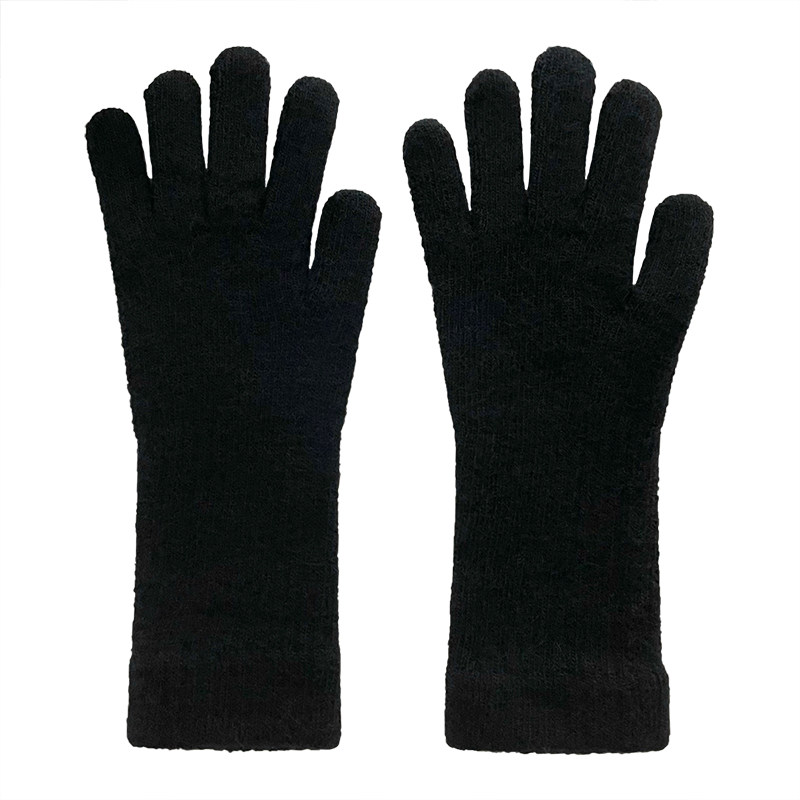 陷入crush~高级感ins韩版防寒保暖冬季手套女纯色针织五指手套,淘宝优惠券,粉丝福利购,淘宝优惠卷