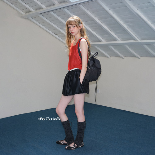feytiy 甜酷黑色小格子双肩背包秋冬新款超百搭休闲包学生韩版女 - 图0
