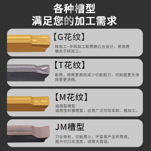 数控切槽割刀刀片车床刀粒车刀切断槽刀切刀MGMN300割槽2/3/4mm - 图0