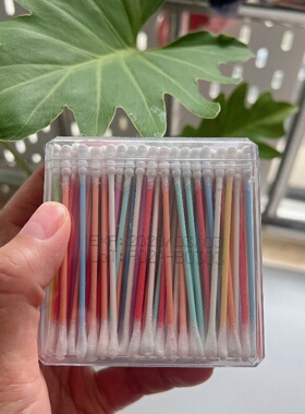 UUYP悠悠一品婴儿纸杆棉签一次性棉棒挖耳勺螺旋头掏耳朵棉棒盒装