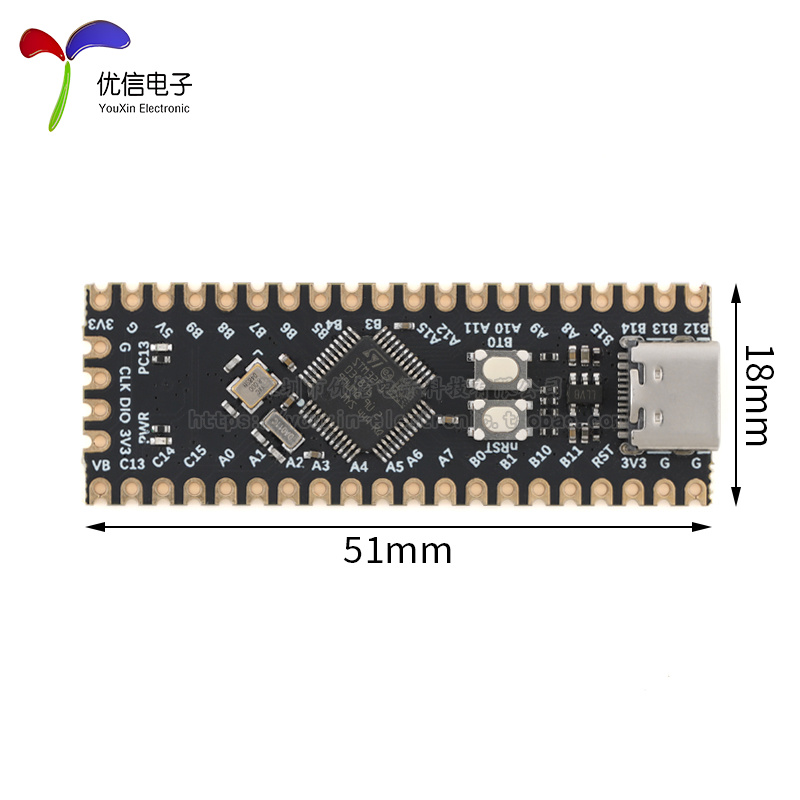 STM32F103C8T6单片机ARM Cortex-M3核心开发板实验学习板模块沉金 - 图3