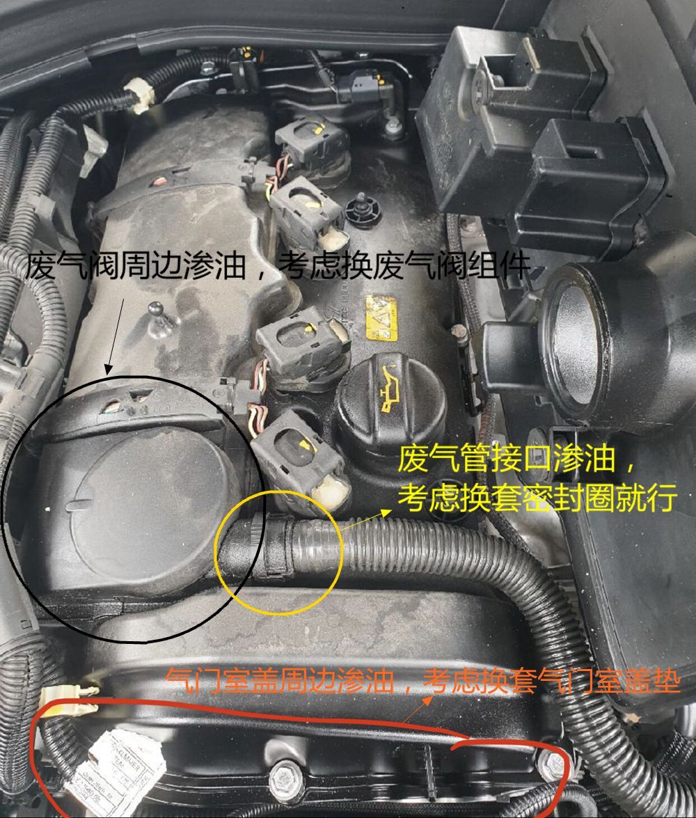 N13加强改良版F20宝马1系3系1.6T116118涡轮漏油漏水冷却液密封圈-图3