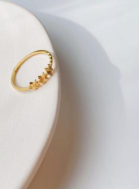 新款钛钢戒指女细简约气质18k