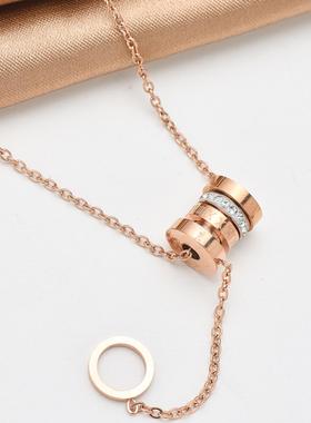 韩版个性简约气质小蛮腰带吊钛钢