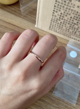 戒钛钢玫瑰金镶钻情侣戒指对戒细