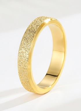 尾戒小号4号5号磨砂钛钢戒指rin