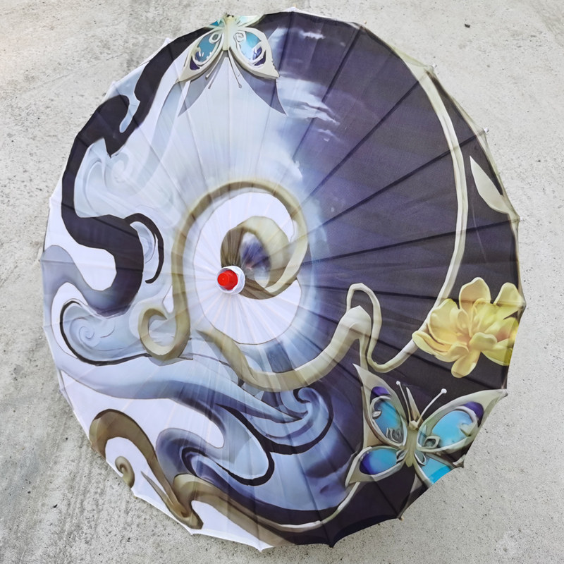 王者荣耀皮肤公孙离离恨烟双限定墨染江湖道具伞