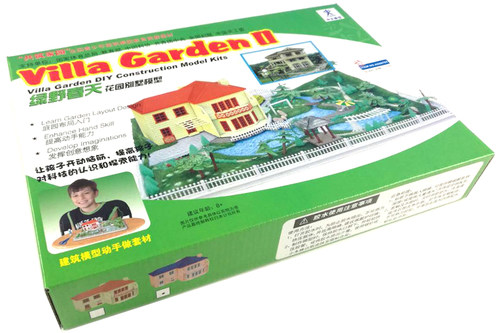 场景建筑全国青少年建筑模型共筑家园比赛花园别墅木质拼装器材 - 图2
