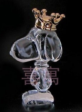 Baccarat巴卡拉皇帝史努比摆件