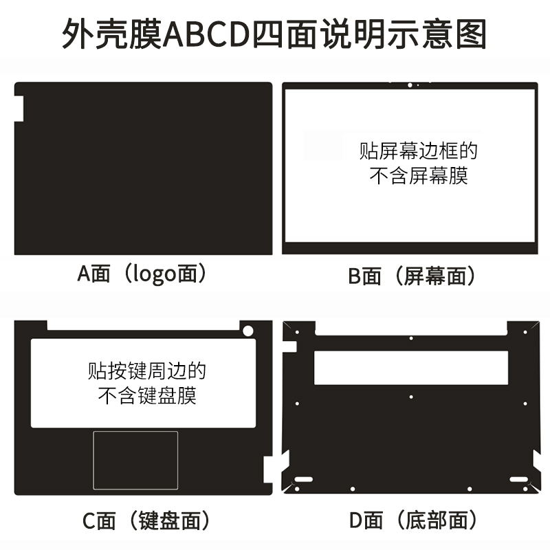 适用14 15.6寸联想Thinkbook 14 15 G2 G3 G4 G5外壳机身保护膜威6 ARE ITL透明磨砂11代笔记本电脑贴纸膜-图0