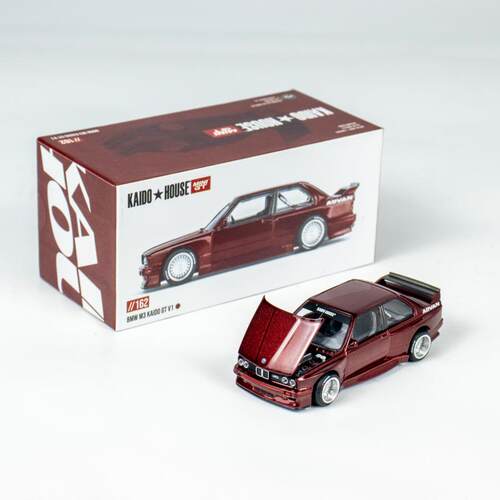 MINI GT 1:64 KAIDO House宝马M3 E30 Works EF汽车模型R33 R34 - 图1