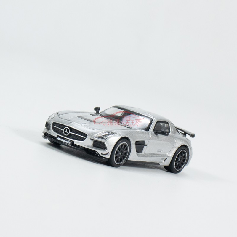 TW 现货Tarmac Works 1:64奔驰SLS AMG Black Series银色汽车模型 - 图3