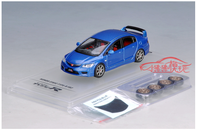 现货INNO 1:64白色HONDA CIVIC本田 思域Type R FD2合金汽车模型 - 图1