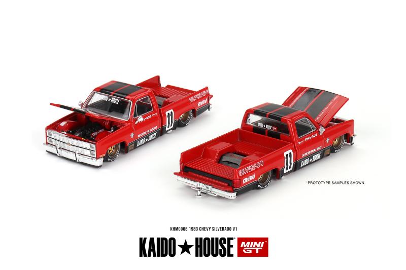 现货MINI GT 1:64雪佛兰Silverado索罗德KAIDO HOUSE皮卡汽车模型-图2