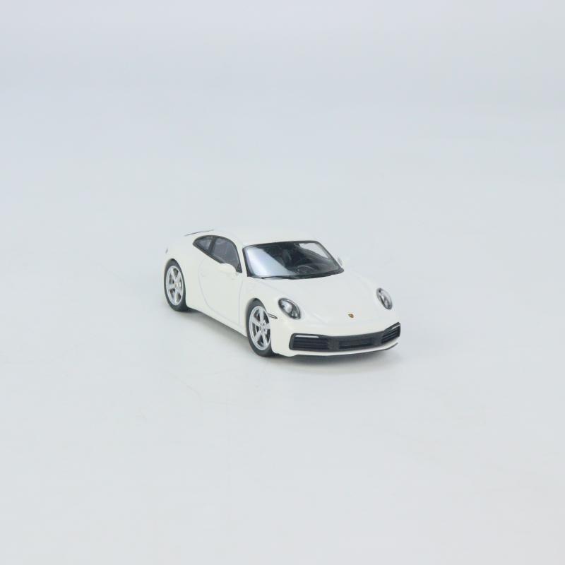 现货MINI GT 1:64 保时捷911 992 Carrera S 白色 合金汽车模型 - 图3