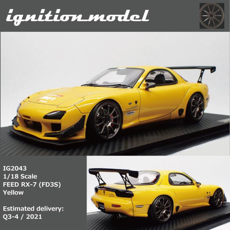 现货IG 1:18马自达RX7魔王FEED RX-7 FD3S收藏摆件树脂汽车模型 - 图2