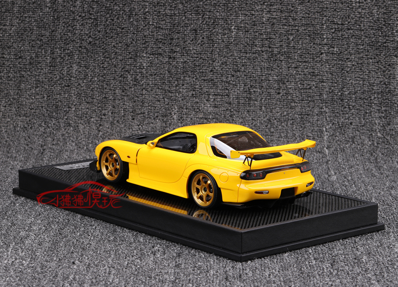 现货PM黄碳盖Polar Master发动机1:18马自达RX-7树脂汽车模型FD3S - 图1