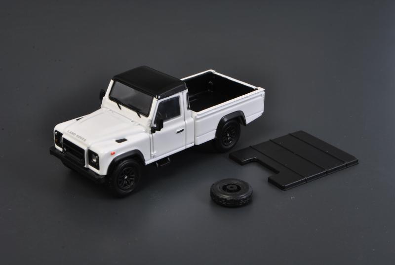 现货Master 1:64路虎卫士皮卡Pickup truck合金车模 仿真汽车模型 - 图1