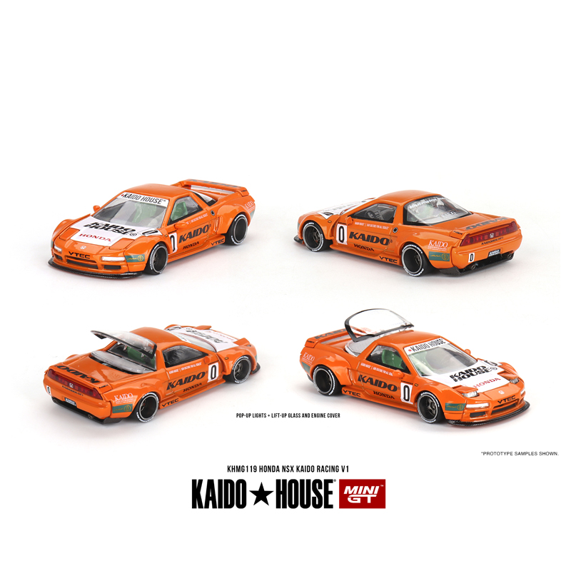 MINI GT 1:64 Honda本田NSX Racing V1赛车0#汽车模型Kaido House-图3