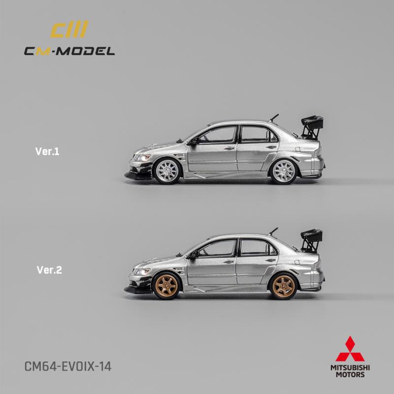 CM 1:64三菱 Lancer EVO IX E9代Widebody宽体改装 合金汽车模型 - 图0