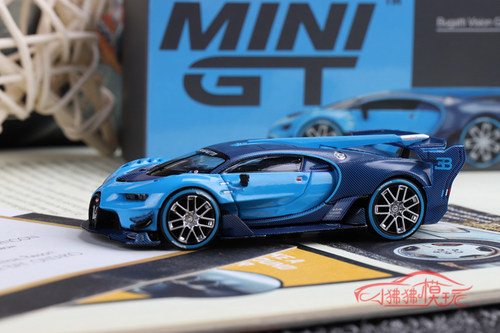 TSM MINI GT 1:64布加迪VGT汽车模型BUGATTI Vision Gran Turismo - 图0