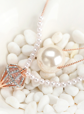 千寻海风长款毛衣链暮城之光双层水晶项链秋冬大衣配饰圣诞节礼物