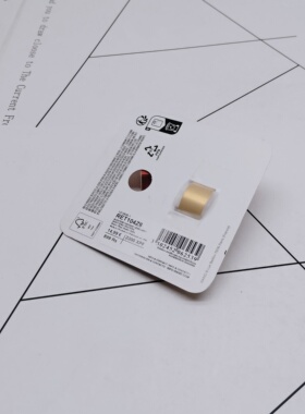 K280夸张质感时尚潮流气质名媛街拍几何黄铜镀真金金属戒指-女