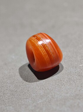 12MM天然缠丝三文鱼佛珠散珠