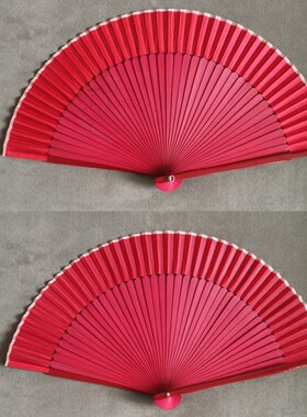坤都大流苏素面便携舞蹈扇