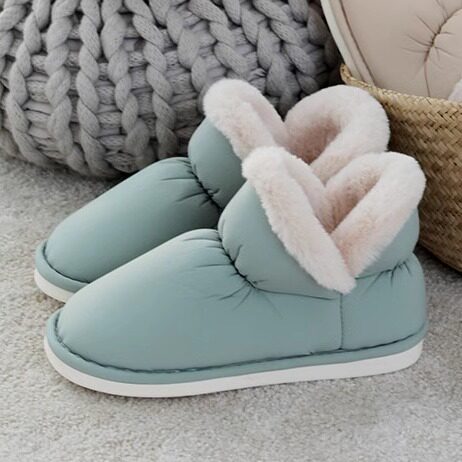朴西冬款毛绒加厚包跟保暖男女情侣棉拖鞋家居高帮产后防滑月子鞋,淘宝优惠券,粉丝福利购,淘宝优惠卷