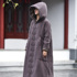 Chinese style cotton clothes cotton clothes 2021 new retro hooded cloak quilted jacket long cotton robe women's buckle winter clothes
