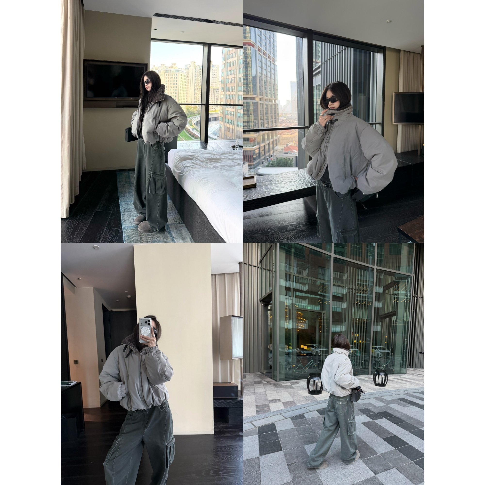 superniniyy 俏皮派克&中古棕定制毛领小短款手塞棉拉链棉服外套,淘宝优惠券,粉丝福利购,淘宝优惠卷