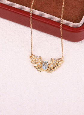 百搭天使之翼小众颈链S925纯银