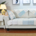 Mục vụ chăn bông vải chắp vá đơn giản hiện đại chống trượt bốn mùa sofa bông đệm đệm sofa - Ghế đệm / đệm Sofa ghế đệm Ghế đệm / đệm Sofa