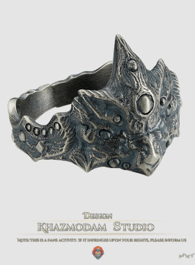 黑暗之魂防火女面冠925纯银戒指