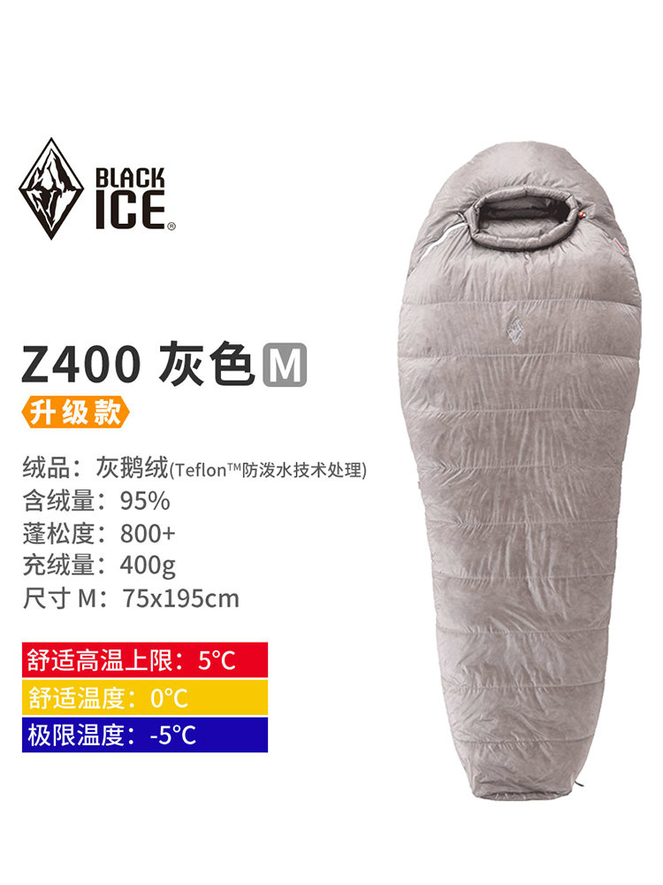 Зимний пуховый спальный мешок Blackice серия Z