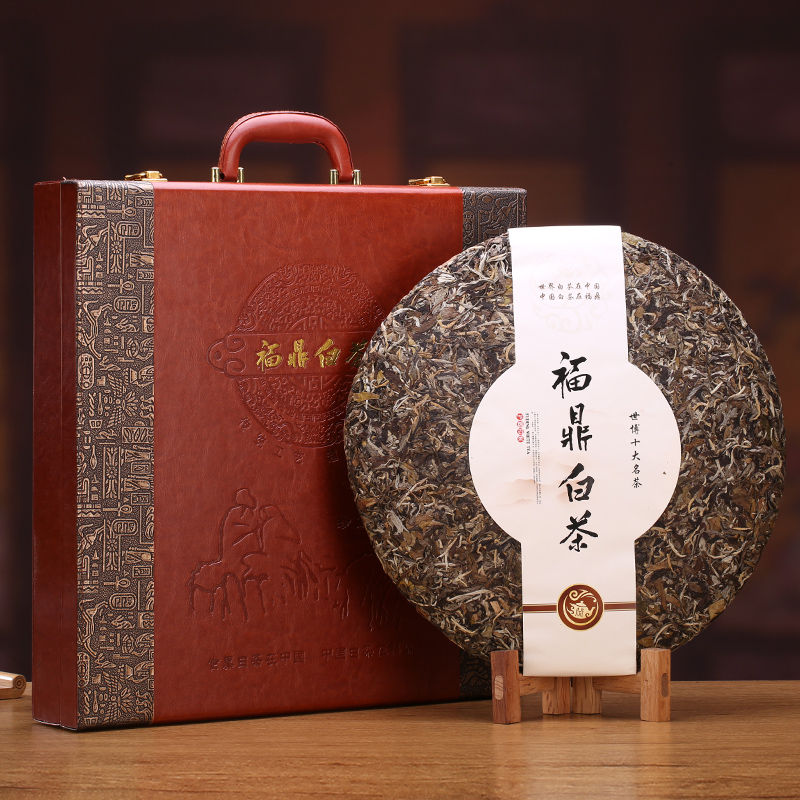 中秋送礼品福鼎白茶寿眉贡眉茶饼高档礼盒装老白茶叶6斤装3000g克