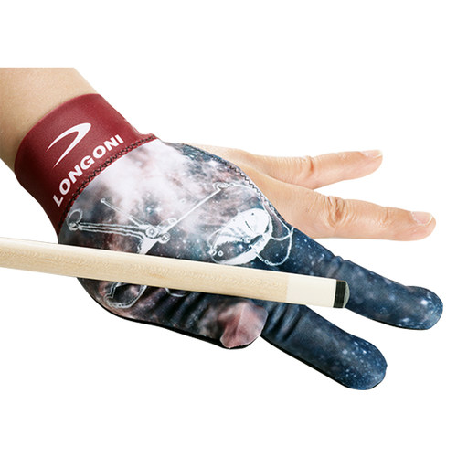 意大利龙古尼进口台球专业三指手套透气高档职业九球黑八漏指手套 - 图3