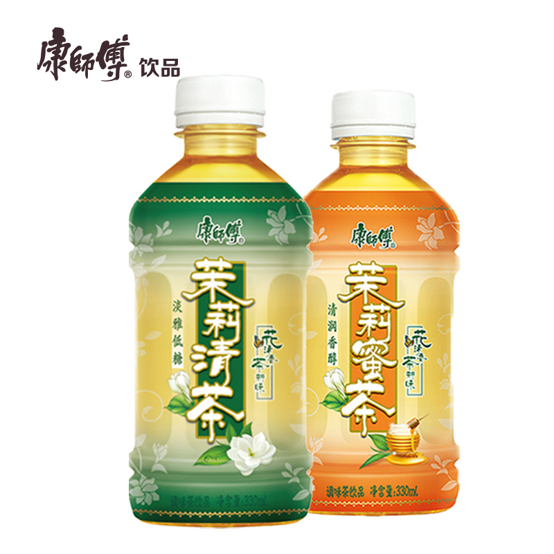 康师傅茉莉茶多口味330ml*12小瓶装整箱饮料茉莉清茶蜜茶饮品-图2