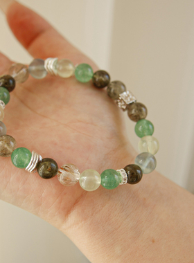 【碧翠星澜】多宝水晶手串绿色系