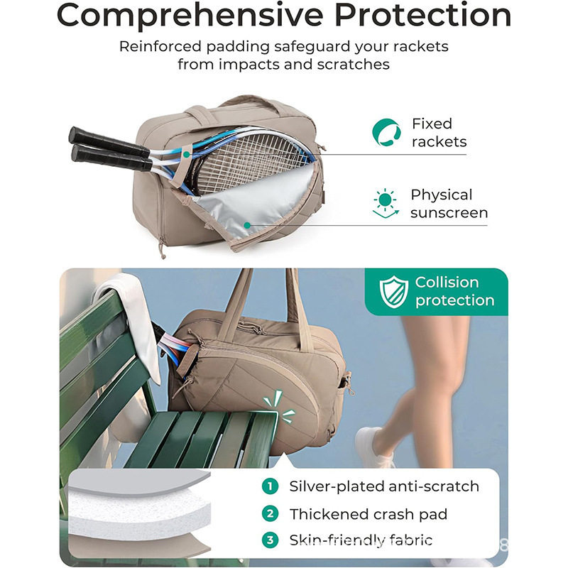 亚马逊新款男女网球托特包时尚便携手提包羽毛球2支装时尚手提包,淘宝优惠券,粉丝福利购,淘宝优惠卷